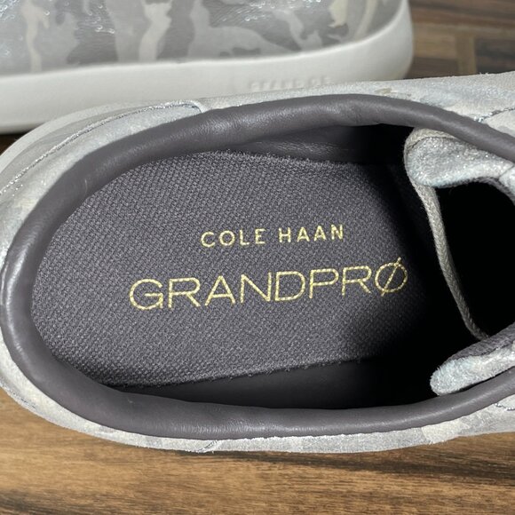 Cole Haan GrandPro Tennis Womens Size 7.5 Shoes Metallic Camo Lace Up Sneaker - Picture 11 of 13